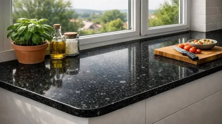 Black Granite countertop application